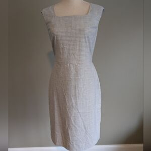 Ann Taylor Pinstripe Sleeveless Sheath Dress Size 8P NWT